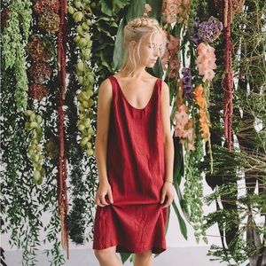 Linenfox Monstera Dress
